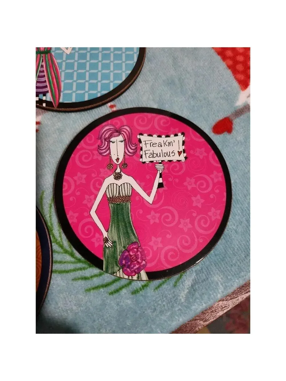 Fun Girlfriends Wine Chocolate Coasters Set of 4